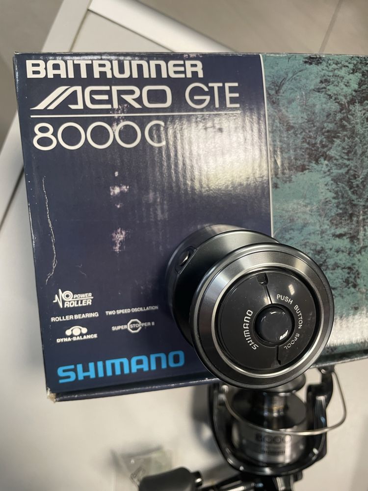Kołowrotek shimano baitrunner AERO GTE 8000C fabrycznie nowy rarytas