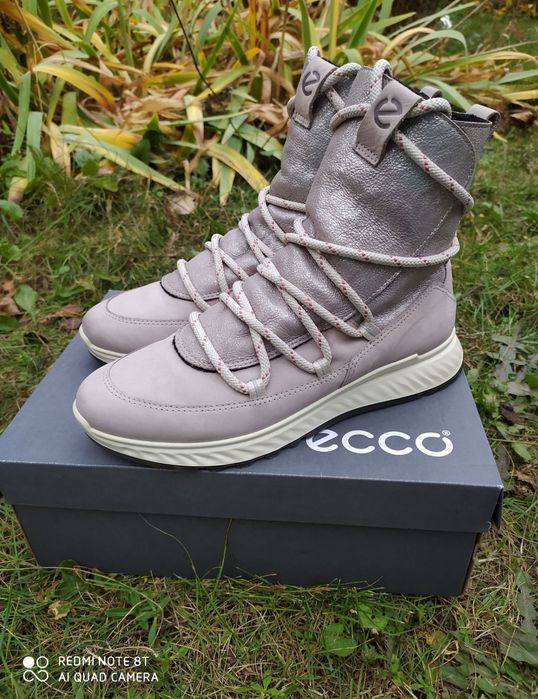 Ecco 39 ботинки жіночі утеплені черевики чоботи сапоги взуття ессо