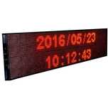 reklama świetlna migająca duża led godzina temperatura na zewnątrz duża pamięć 200cm x 50cm