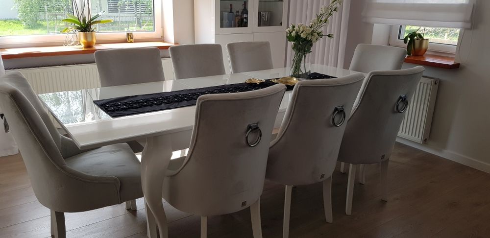 Krzesła glamour ekskluzywne 8 szt.