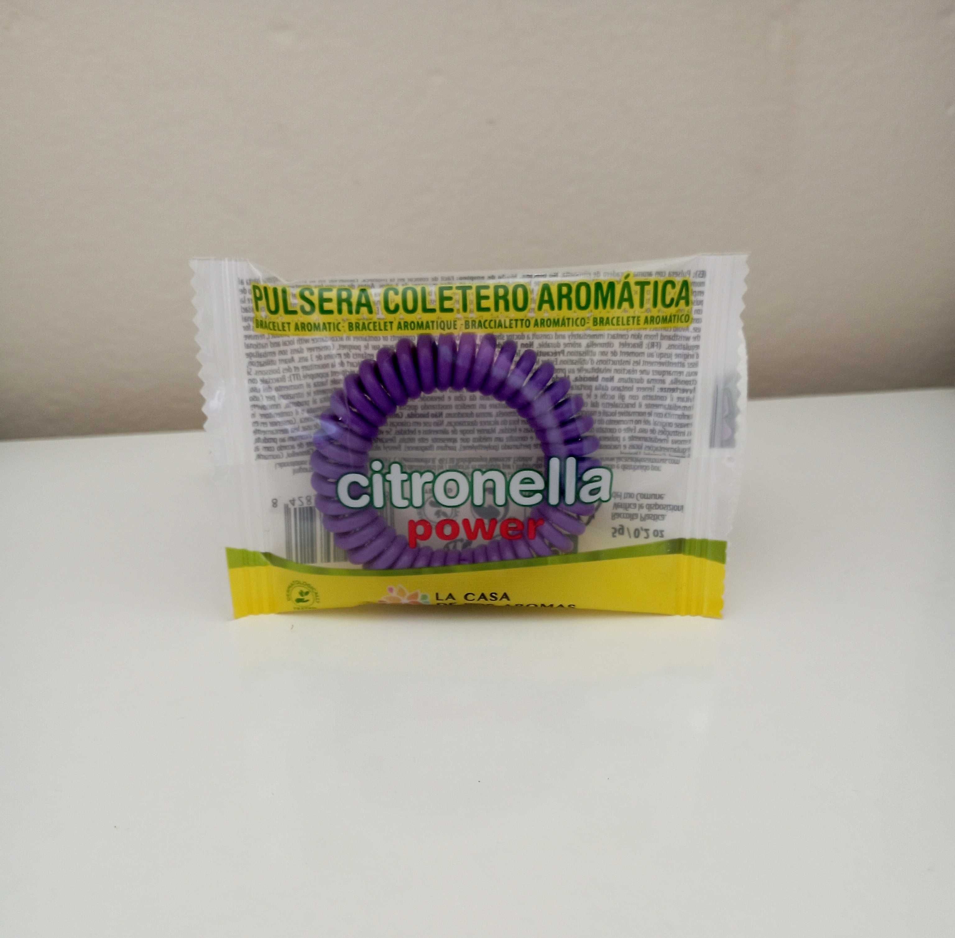 Pulseiras com citronela (mosquitos)