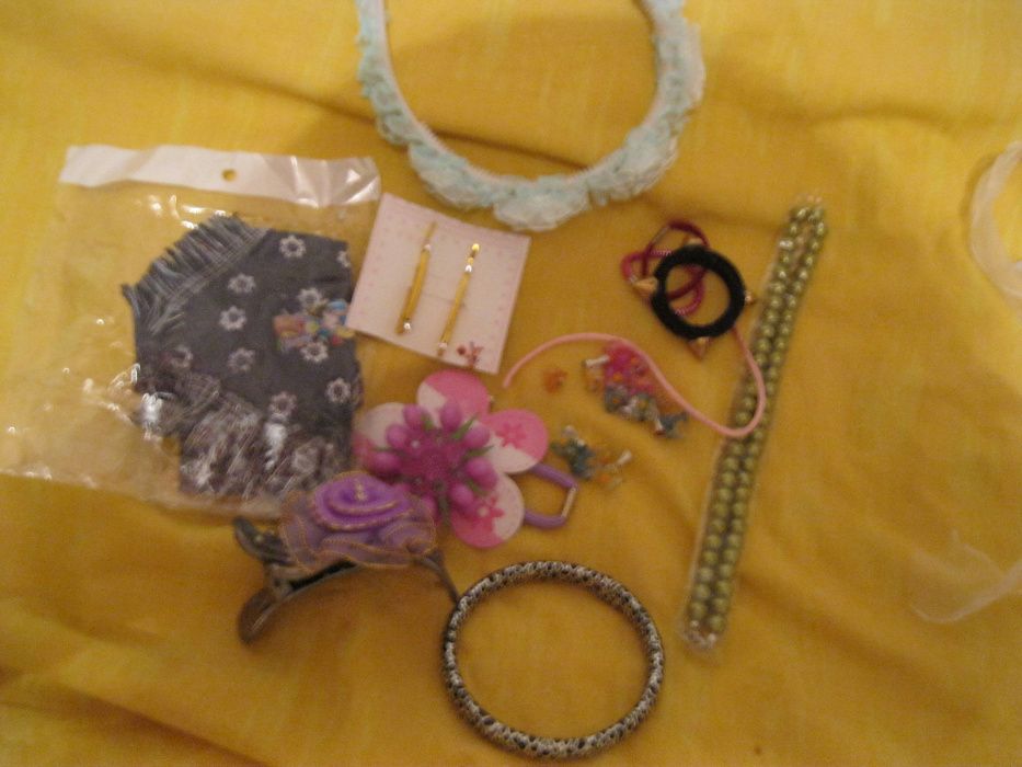детский набор разного заколочки бандана резинки браслет бусики обруч