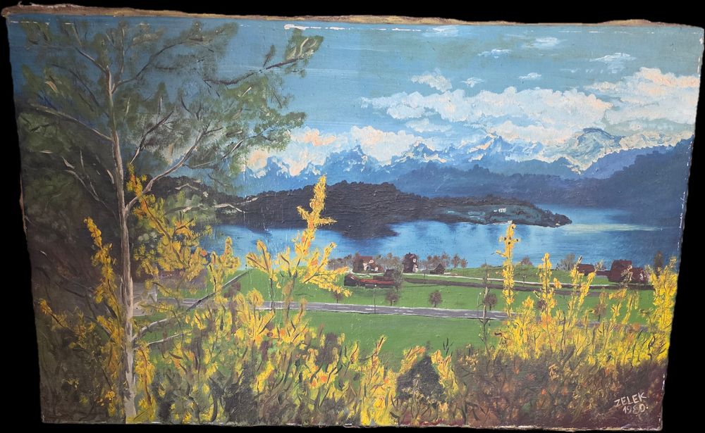 Prawdziwy VINTAGE 1980 z charakterem! Obraz "ZELEK"