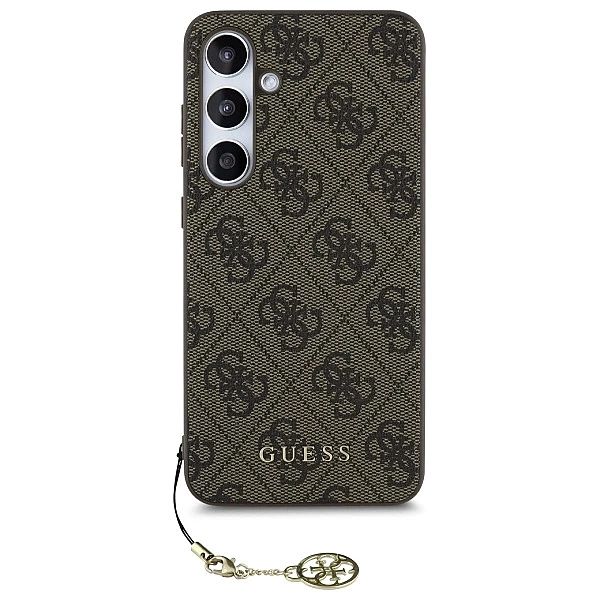 Guess GUHCS24FEGF4GBR S24 FE S721 brazowy/brown hardcase 4G Charms Col