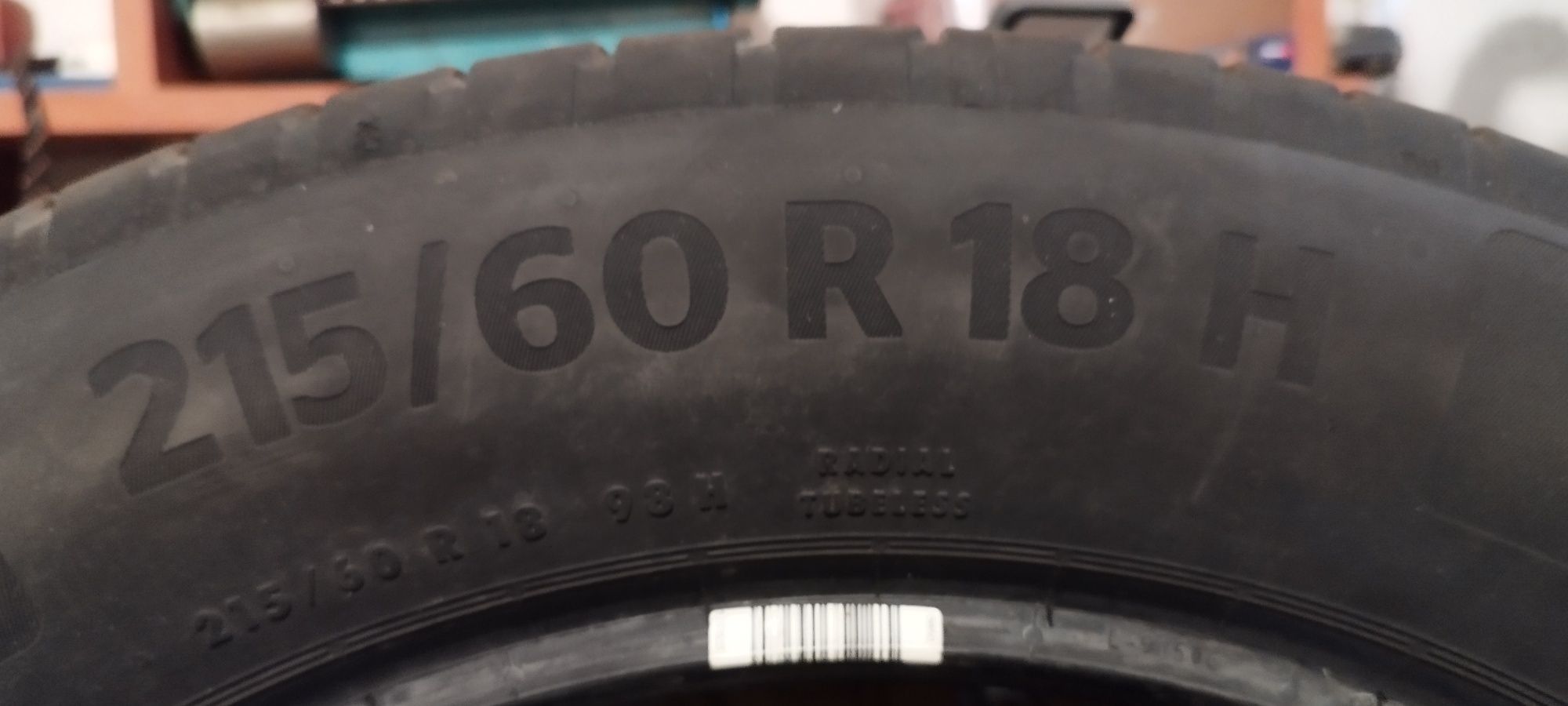 Nowe opony letnie z salonu Continental 215/60/R18 98H, 4 sztuki 2025r.