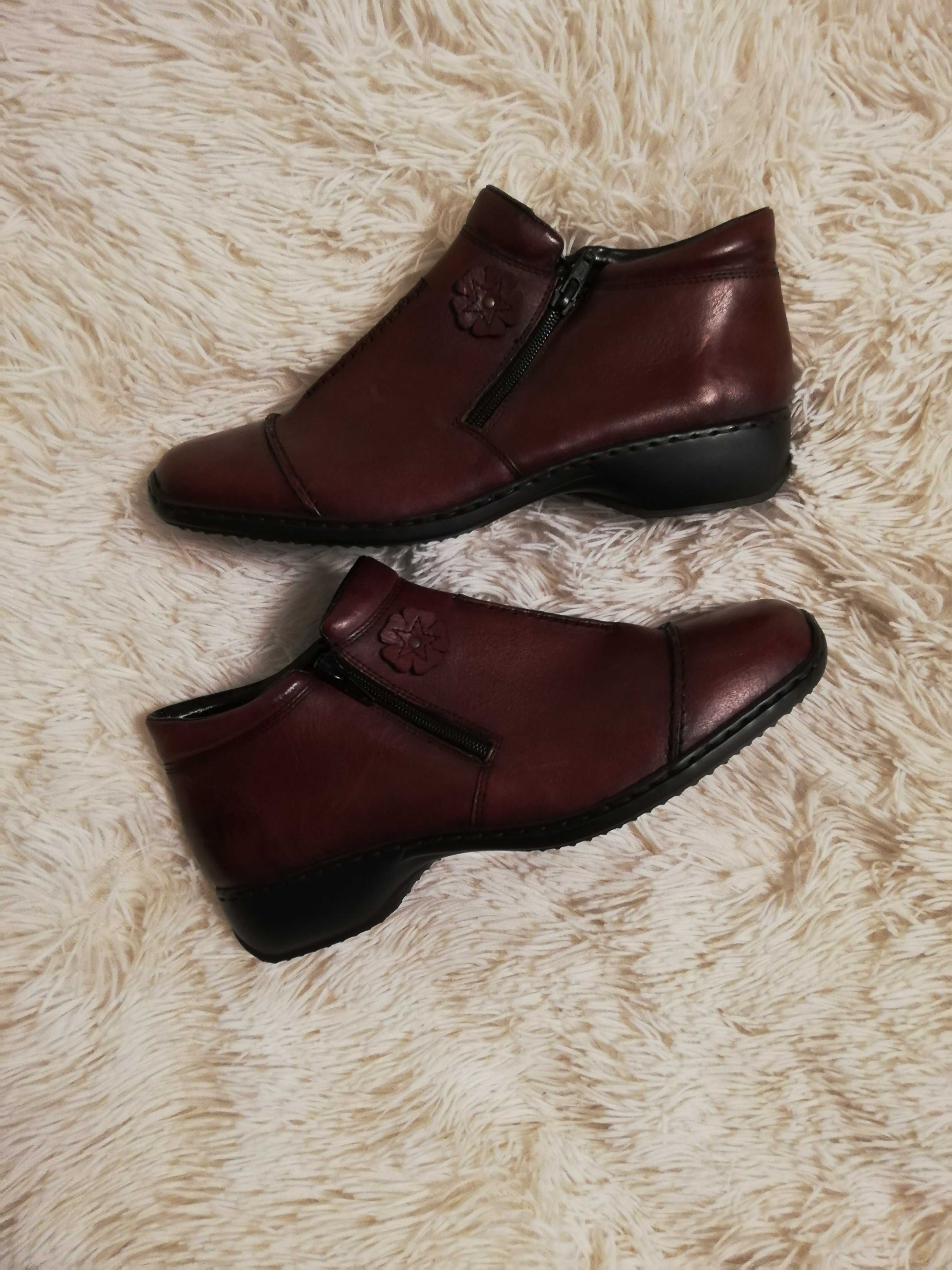 buty rieker 42 botki rieker 42 brąz nowe