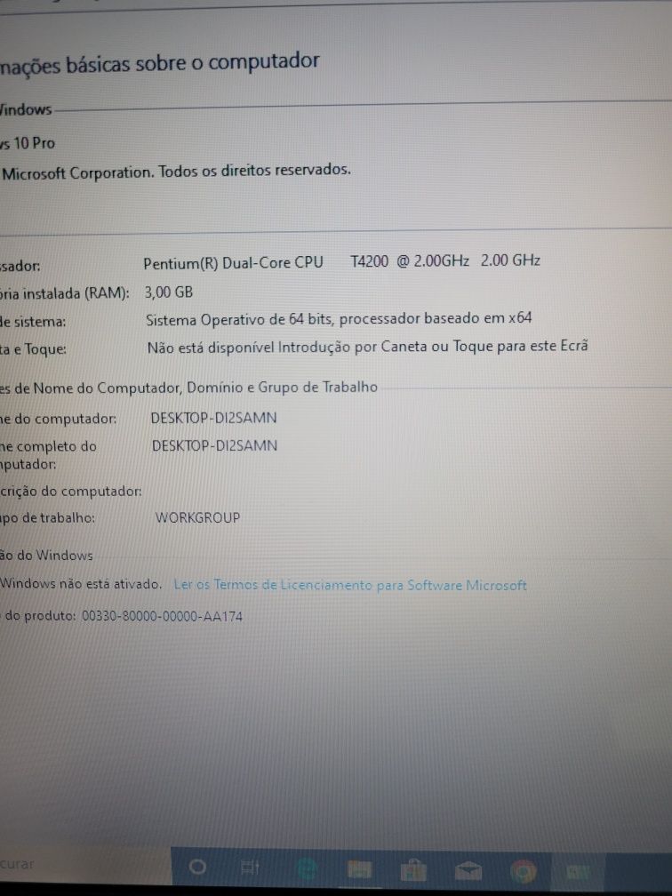 Portátil Toshiba A300