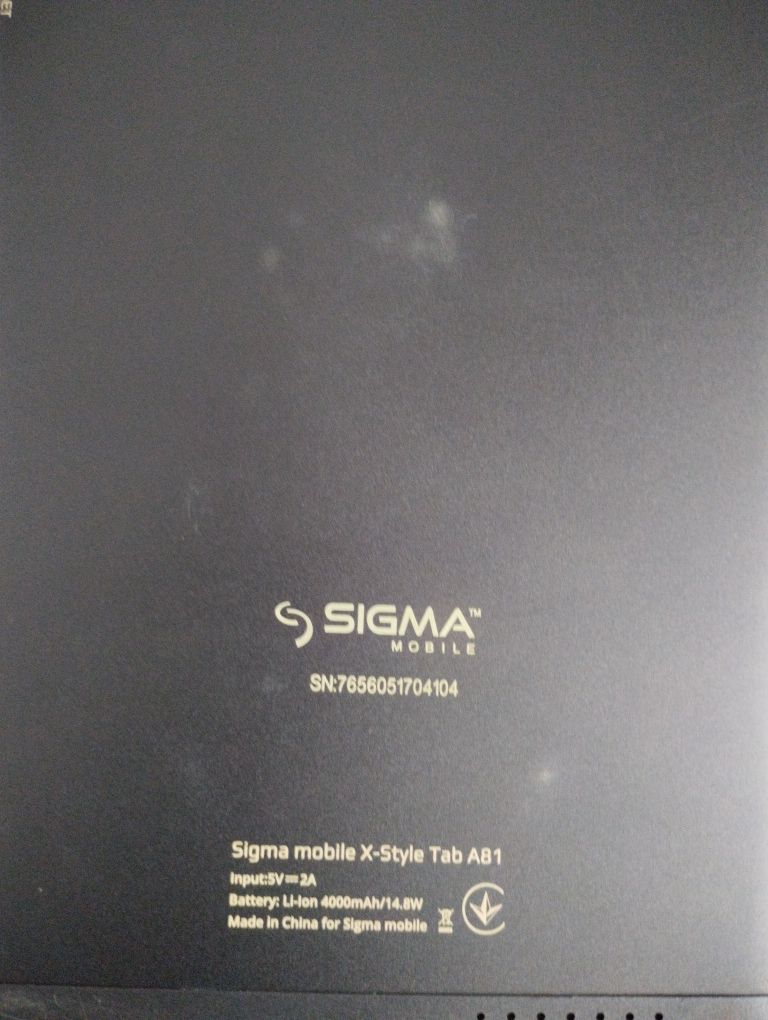 Планшет  Sigma mobile X - Style Tab A81