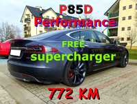 Tesla Model S P85D Performance 772KM Europa BEZwypadkowa Darmowe Ładowanie