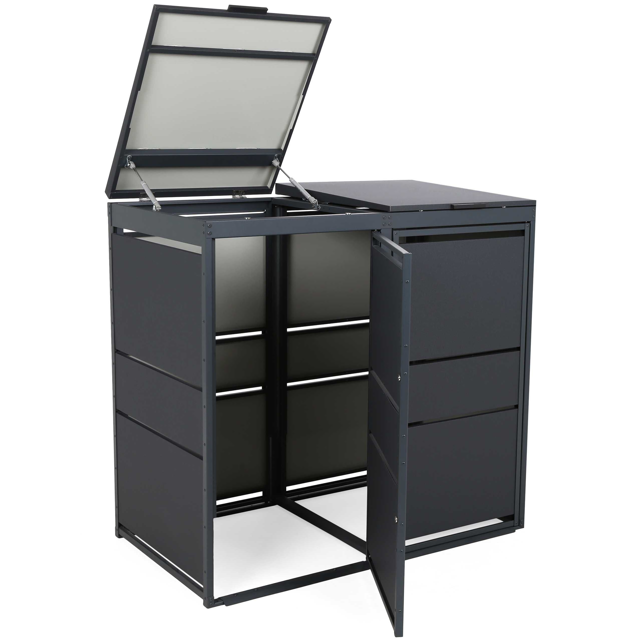 Zabudowa kosza Top Box Premium Obudowa kosza Osłony koszy 2x240L