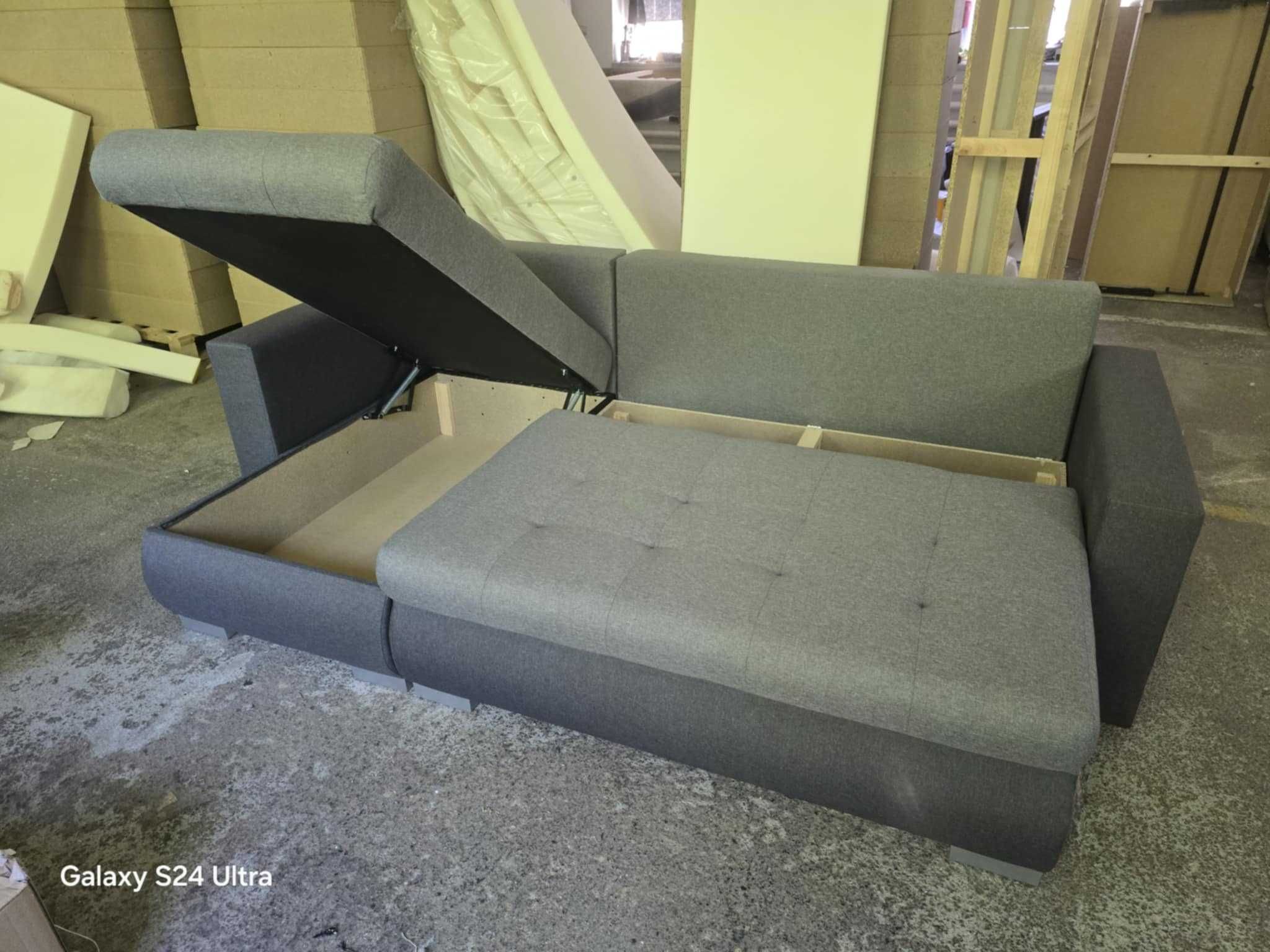 Sofa HUGO z półką od producenta. Dowolna kolorystyka