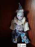 Palhacinho com cara em porcelana