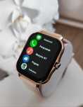 Nowy Damski Złoty Zegarek Smartwatch