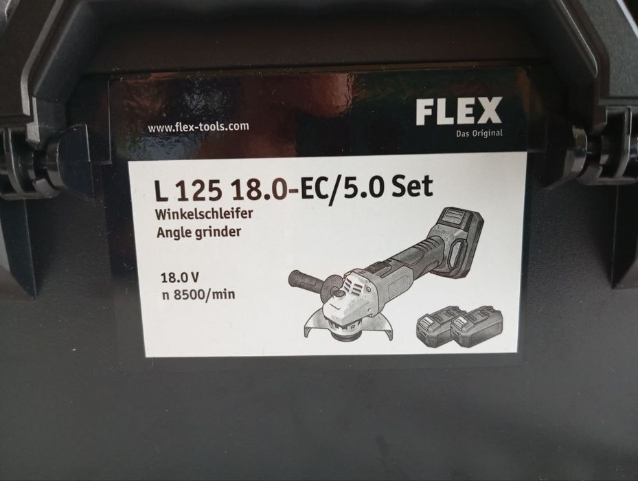 Акумуляторна болгарка Flex L 125 18.0-EC 417947
