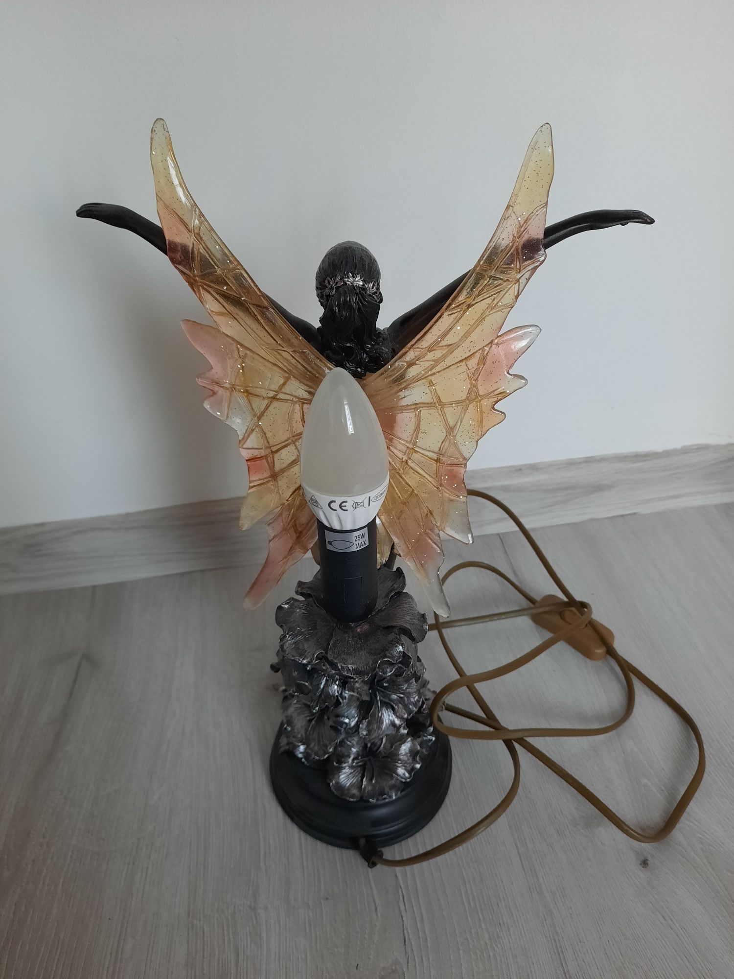 Stylowa lampa stołowa figura Elfa Tiffany