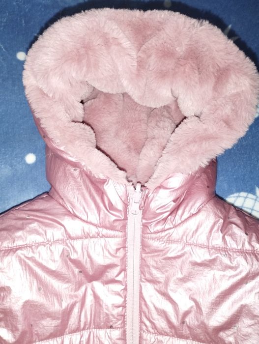 Куртка зимова для дівчинки двостороння