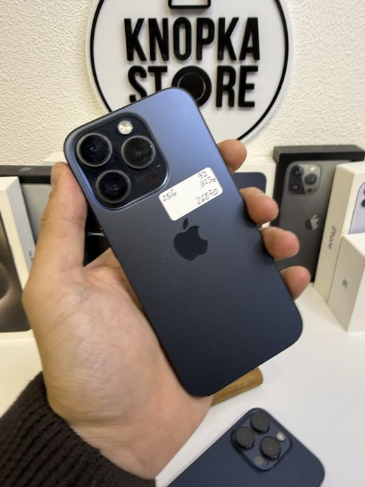 iPhone 15 Pro 256 Gb фіз сім + есім Blue Neverlock Гарантія