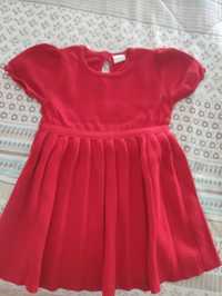 Vestido malha H&M 9-12m com oferta