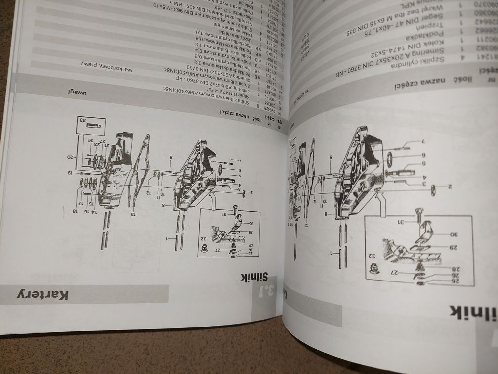 Sprzedam nowy katalog czesci instrukcja obsługi+sciagacz magneta simso