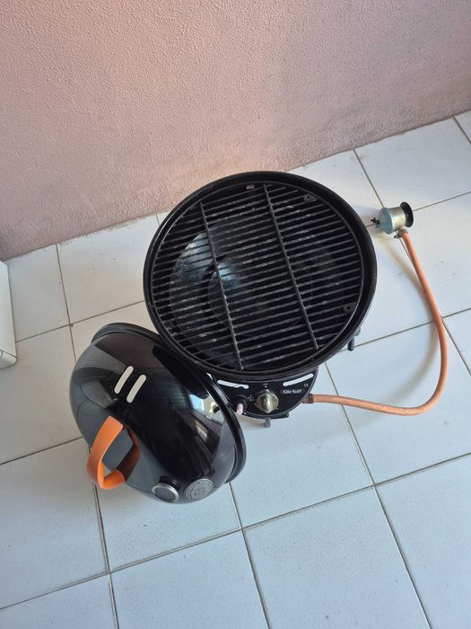 Barbecue a gaz preto