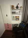 Szafa ikea stuva+biurko ikea+fotel obrotowy