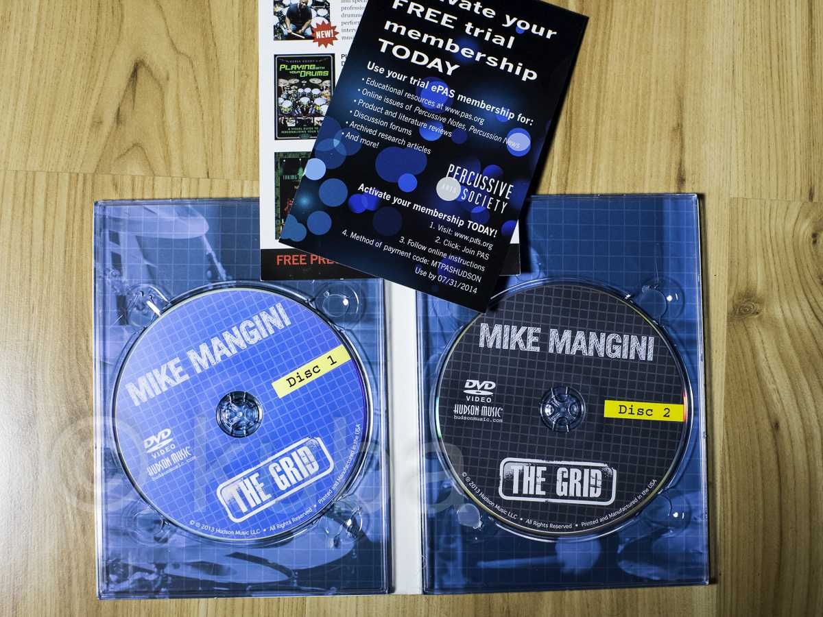 Szkoła na perkusję DVD x2 - Mike Mangini - The Grid - st. Idealny