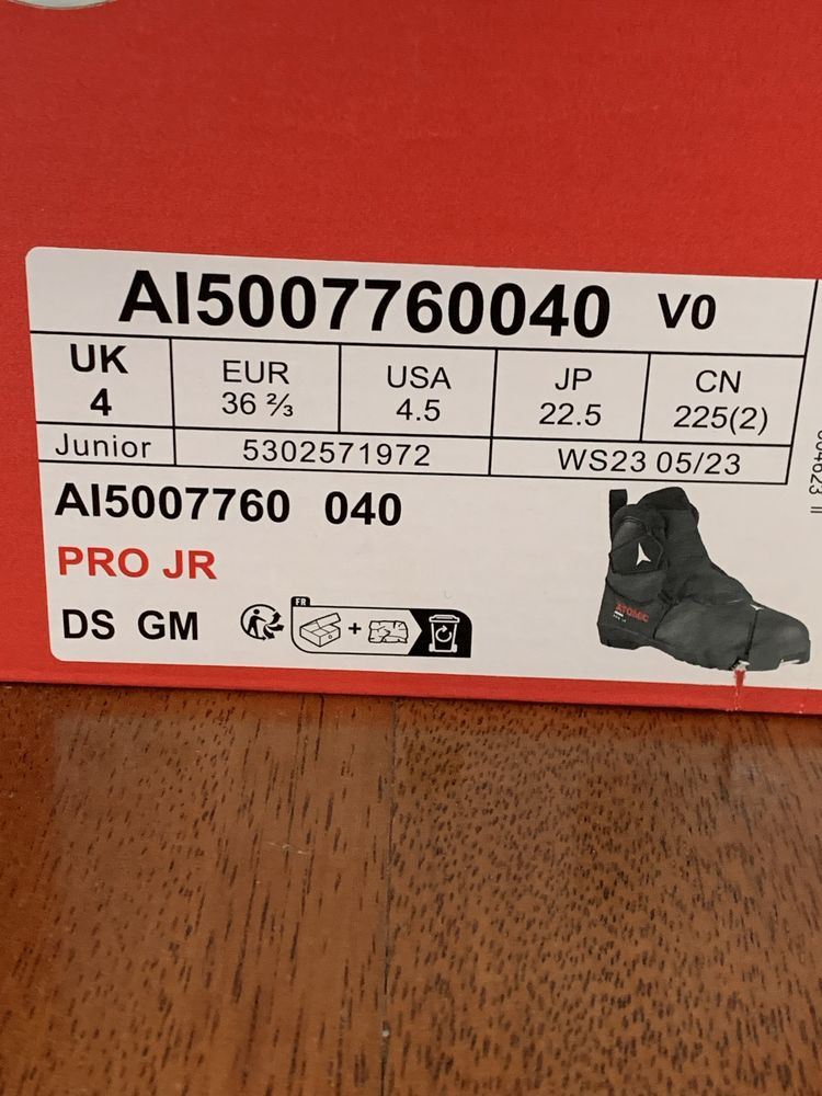 NOWE Buty na biegówki dla dzieci Atomic Pro JR r 22.5 cm 36 2/3