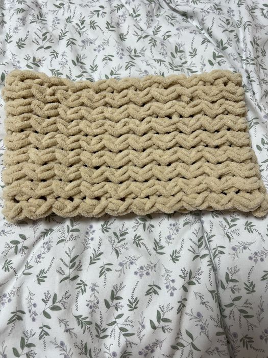 Снуд ручної роботи з Alize Puffy – мʼякий, теплий, обʼємний