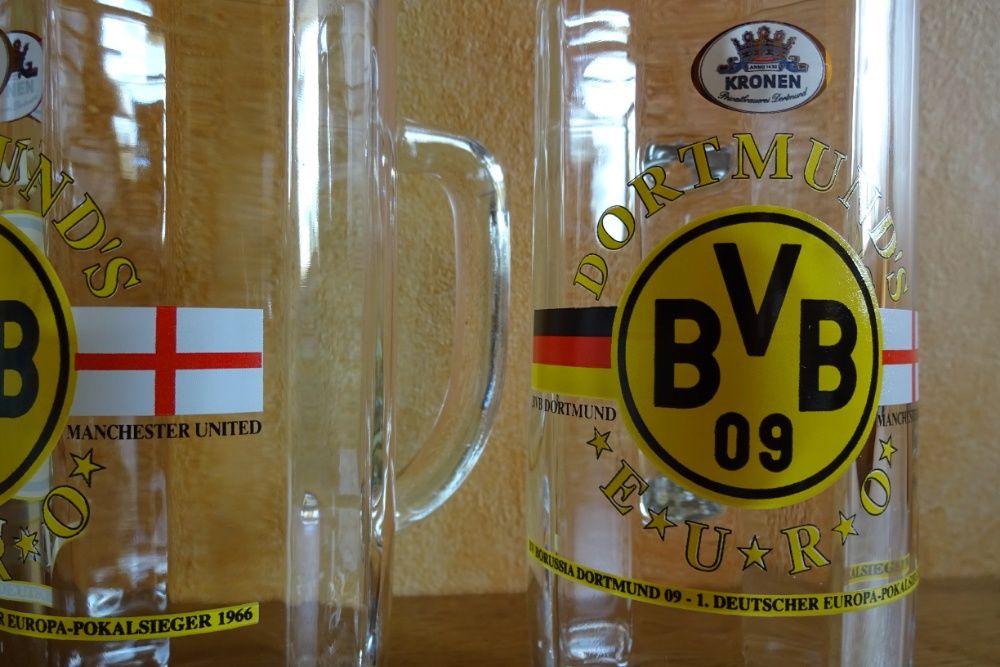 Kufel szklanka Borussia Dortmund - Manchester United #0,3 l #Oryginał!
