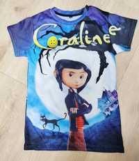 T-shirt dziewczęcy z Coraliną Coraline 146/152