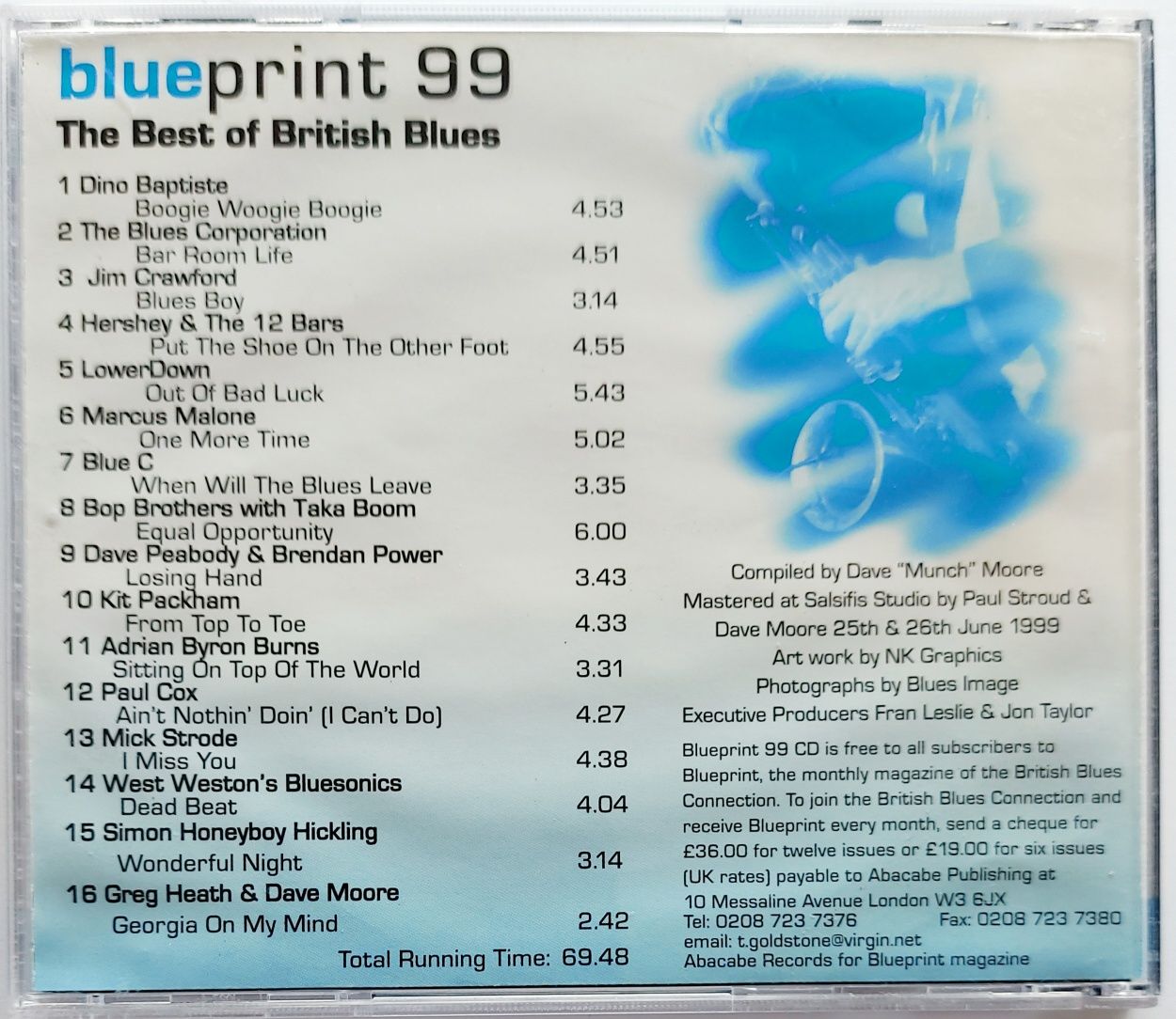 Blue Print 99 The Best Of British Blues 1999r Jim Crawford Blue C