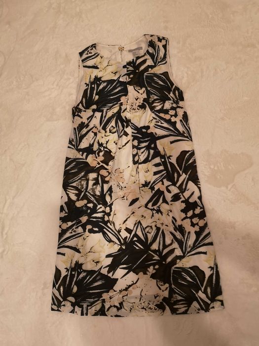 Sukienka/ tunika H&M jak nowa 36/S kwiaty liście , tanio!