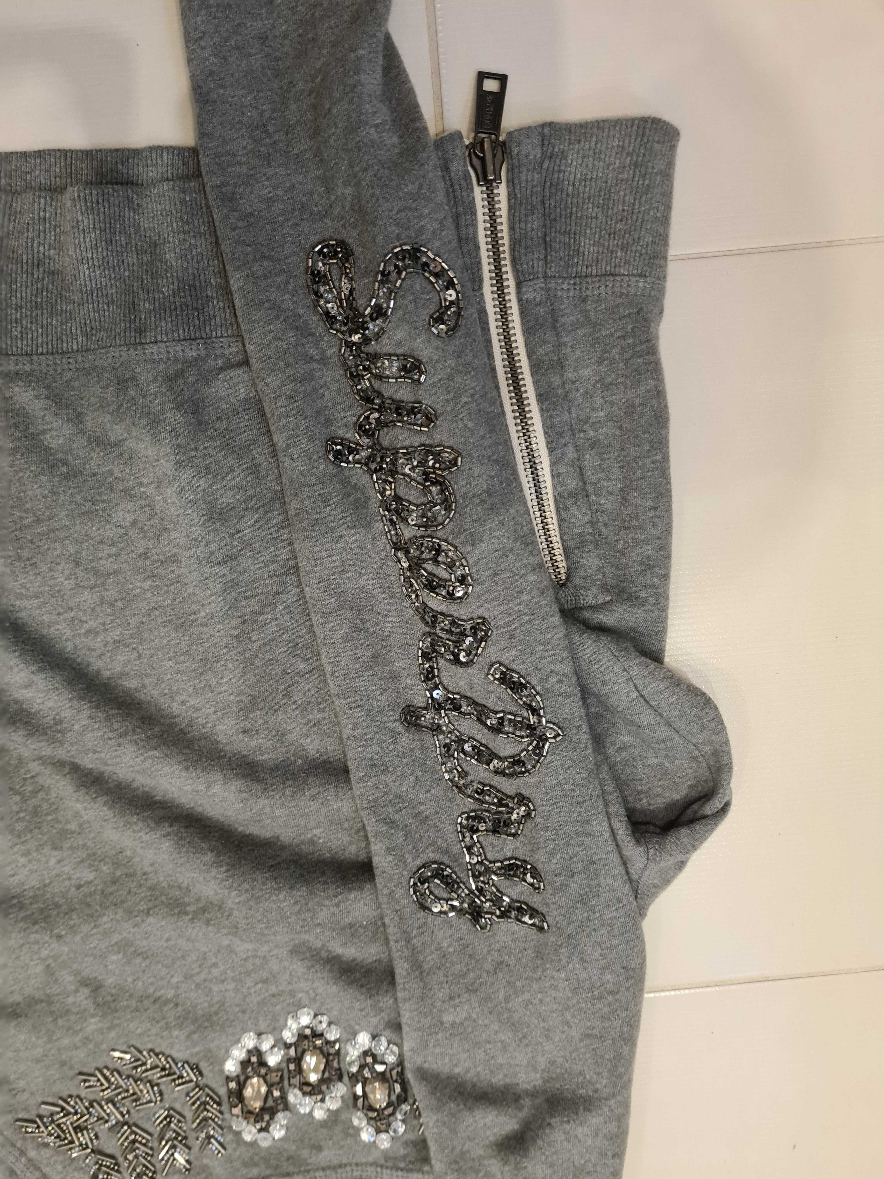 Bluza superdry s 36 świąteczna cekinowa sekiny unikat swetr sweterek