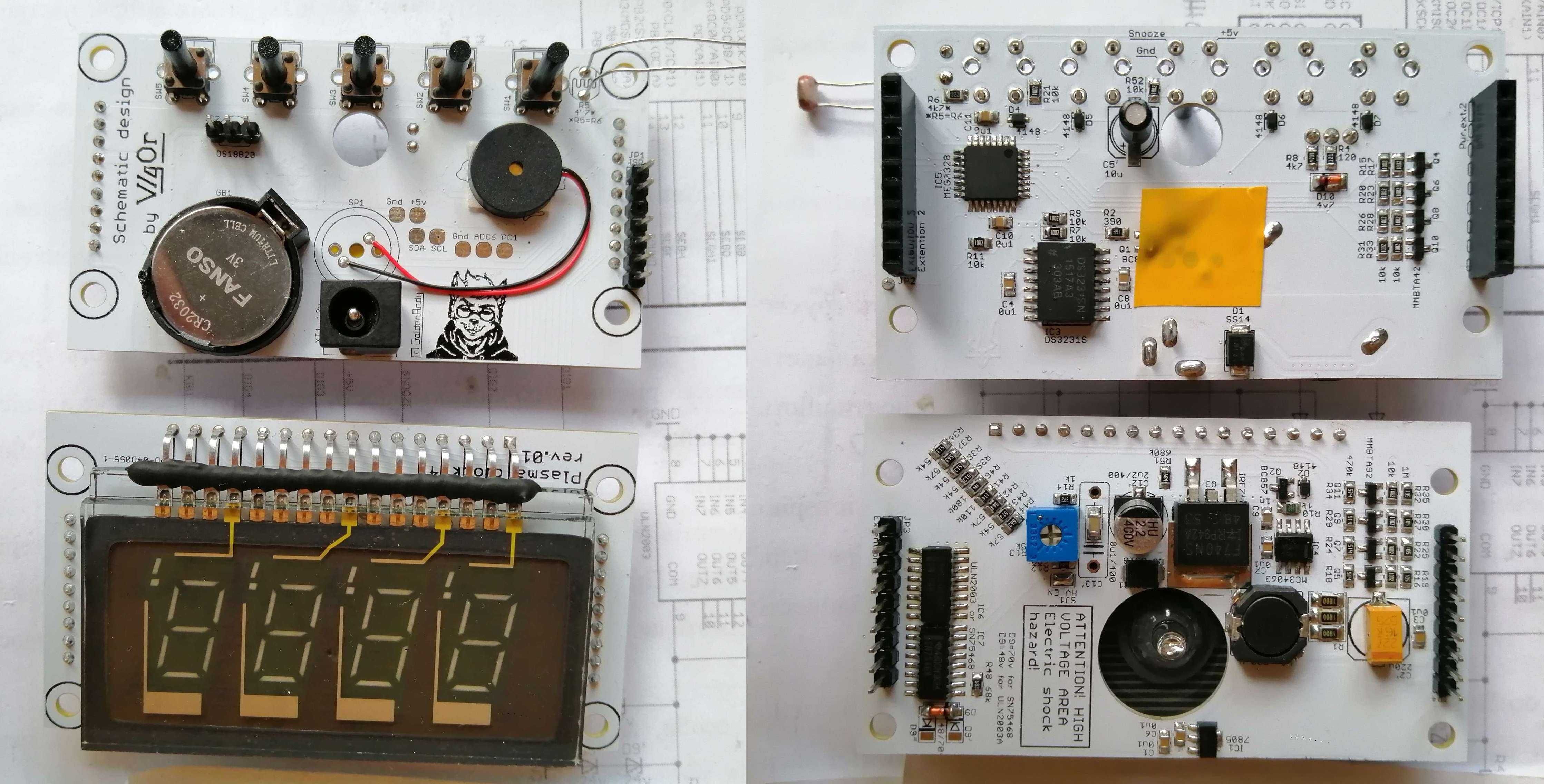 Nixie Clock. Часы на газоразрядном индикаторе панаплекс.