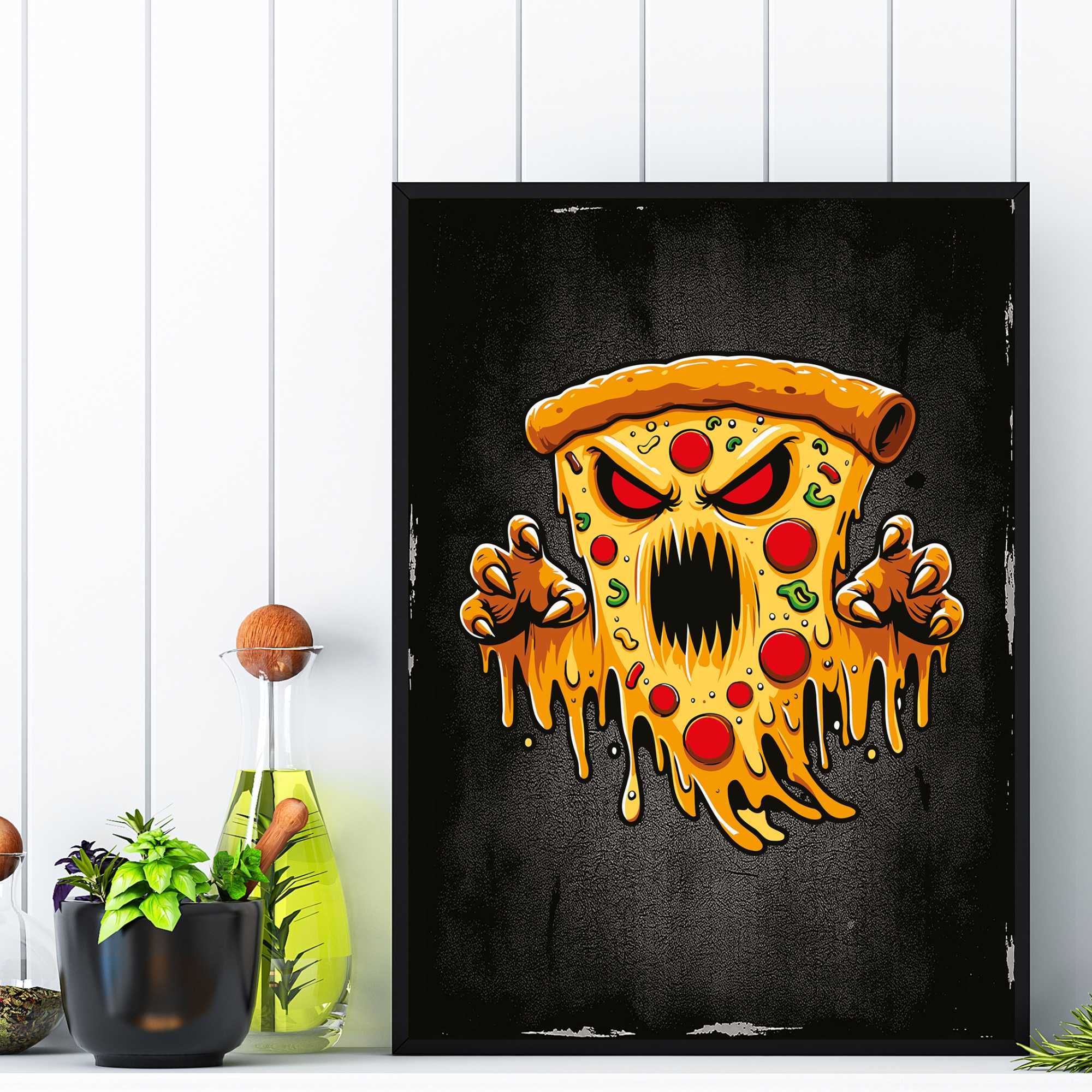 plakat pizza do kuchni, plakat do baru pizza, pizza obraz na ścianę B2