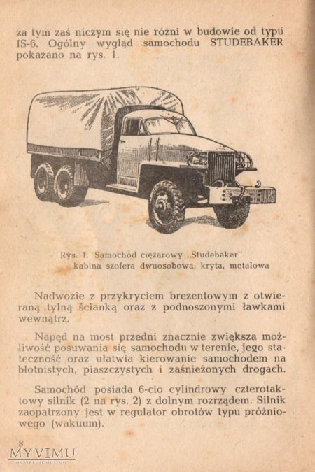 oryginalna instrukcja Studebaker 1947 r