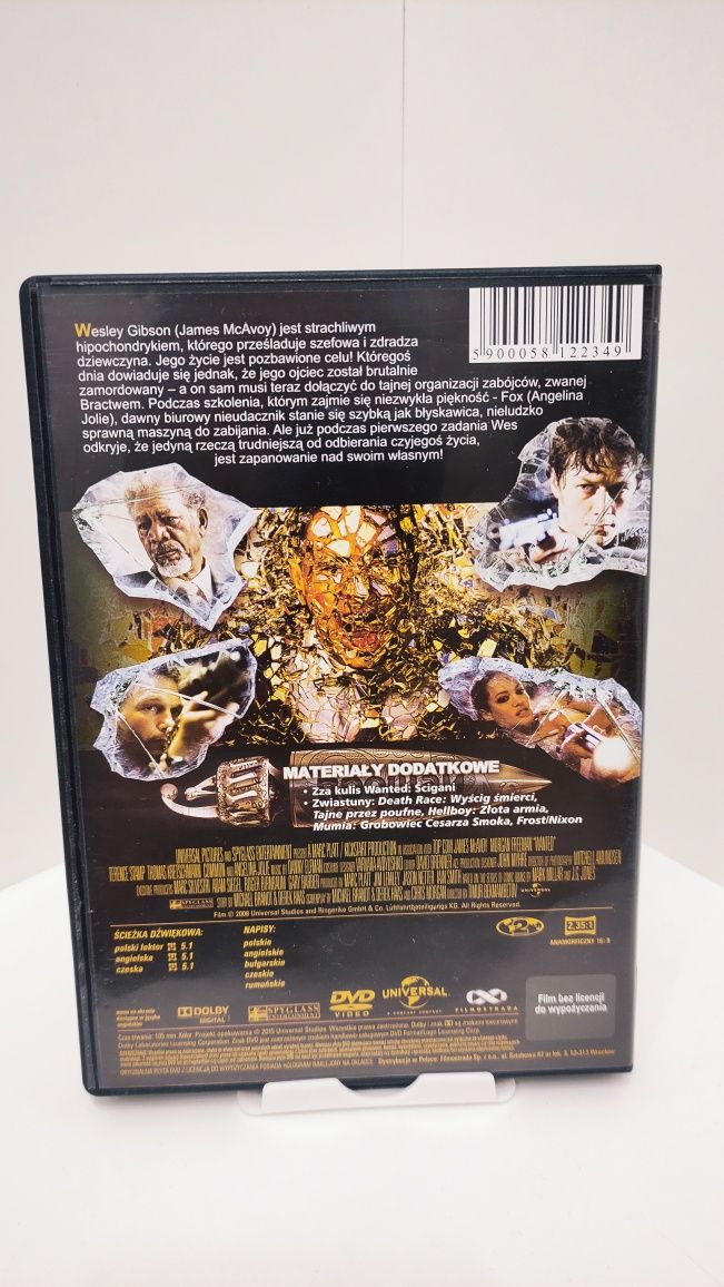 Wanted Ścigani DVD Freeman Angelina Jolie
