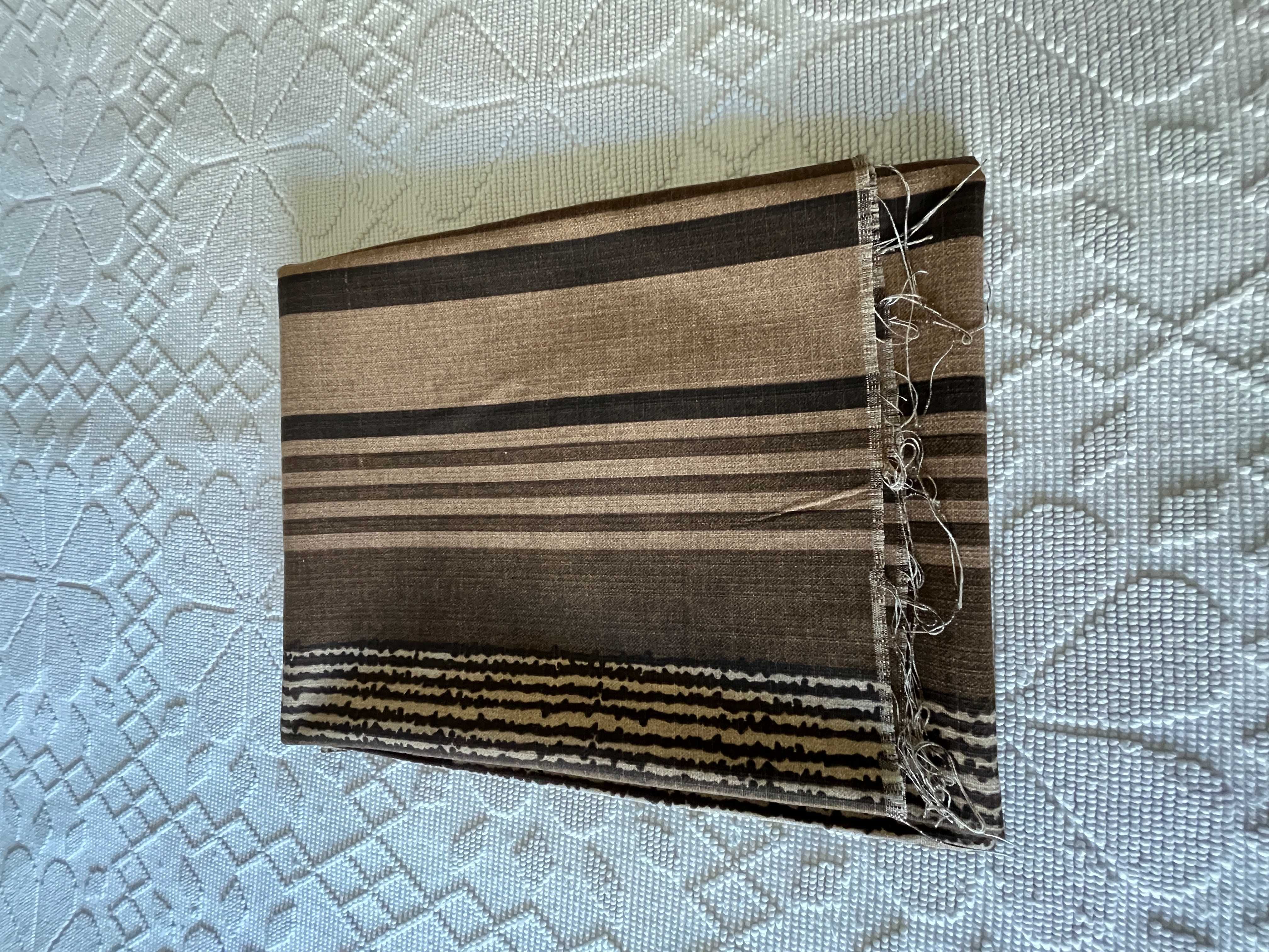 Tecido Castanho Riscas (1,65 x 2,8m) Vintage