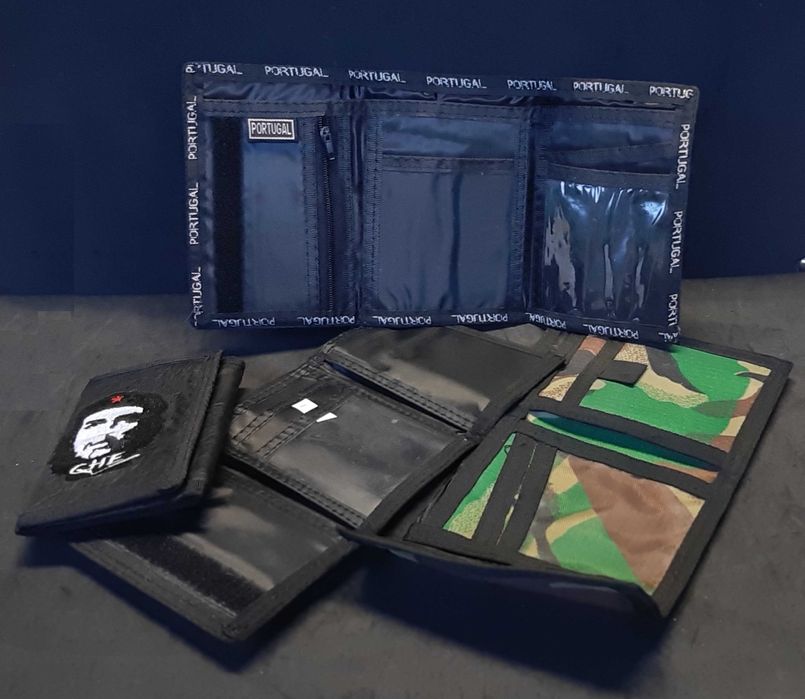 4 Carteiras com fecho de velcro - vendo separado