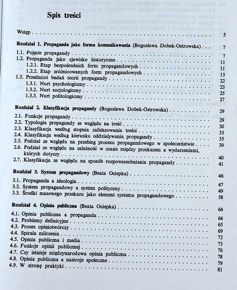 Teoria i praktyka propagandy Beata Ociepka, Bogusława Dobek-Ostrowska