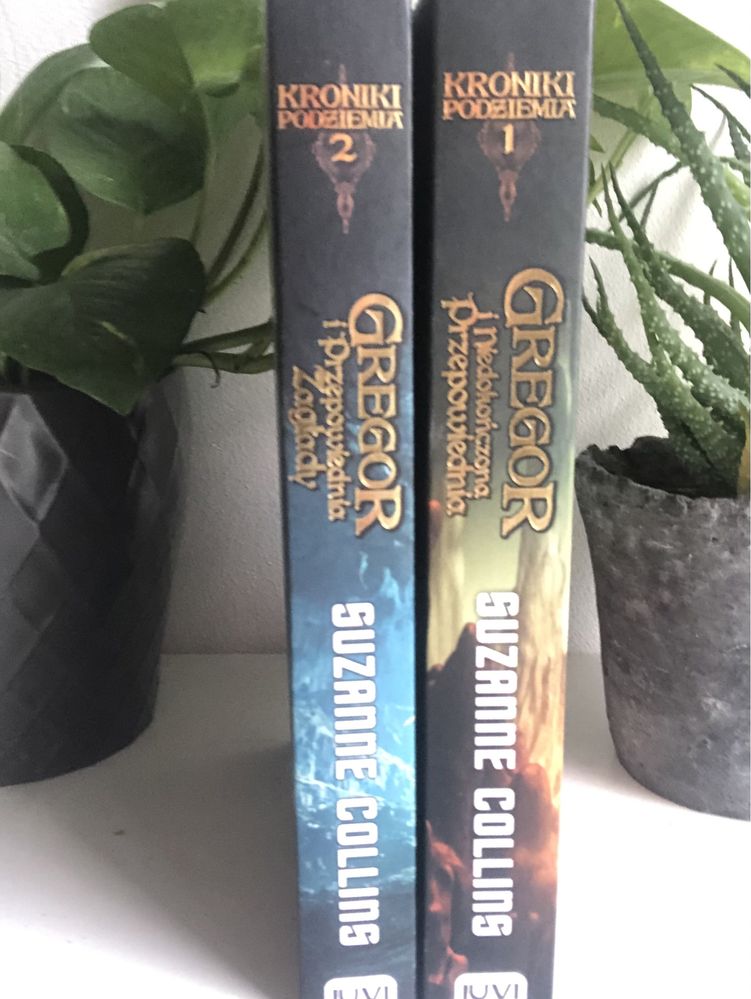 Zestaw 2 książek z serii „Kroniki Podziemia” Suzanne Collins