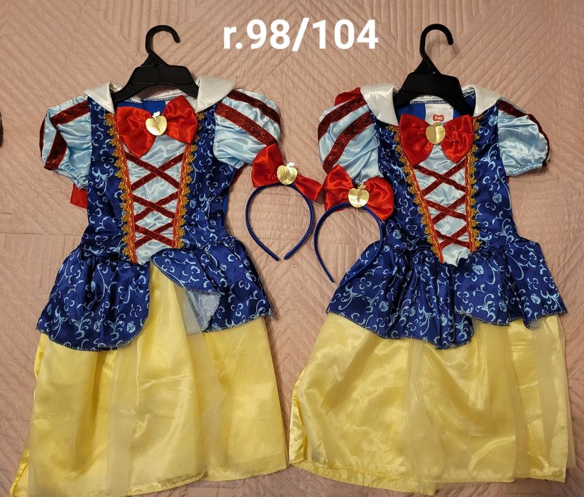 Strój królewna śnieżka r.98/104