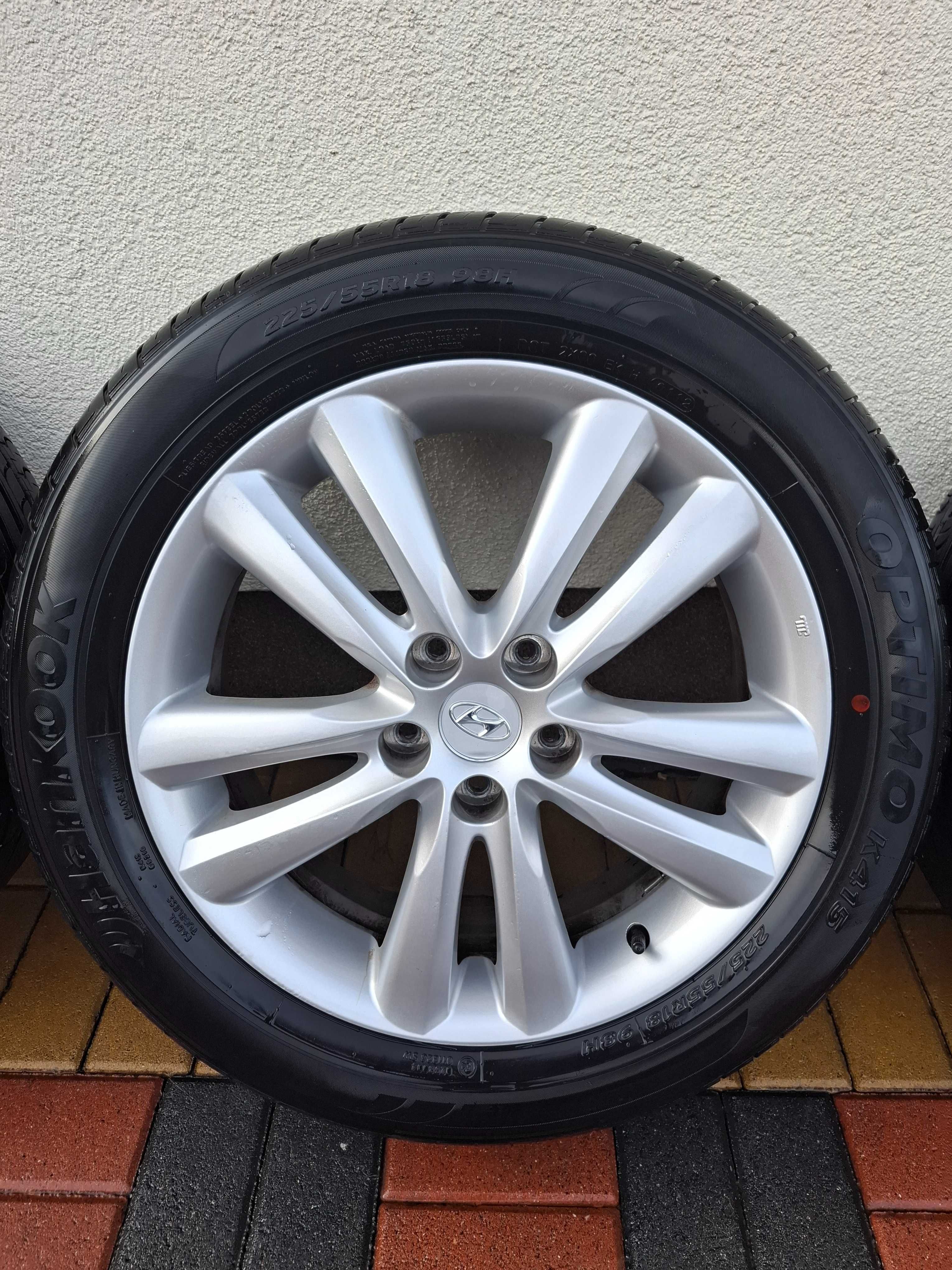 Komplet oryginalnych kół hyundai ix35.  225/55/R18