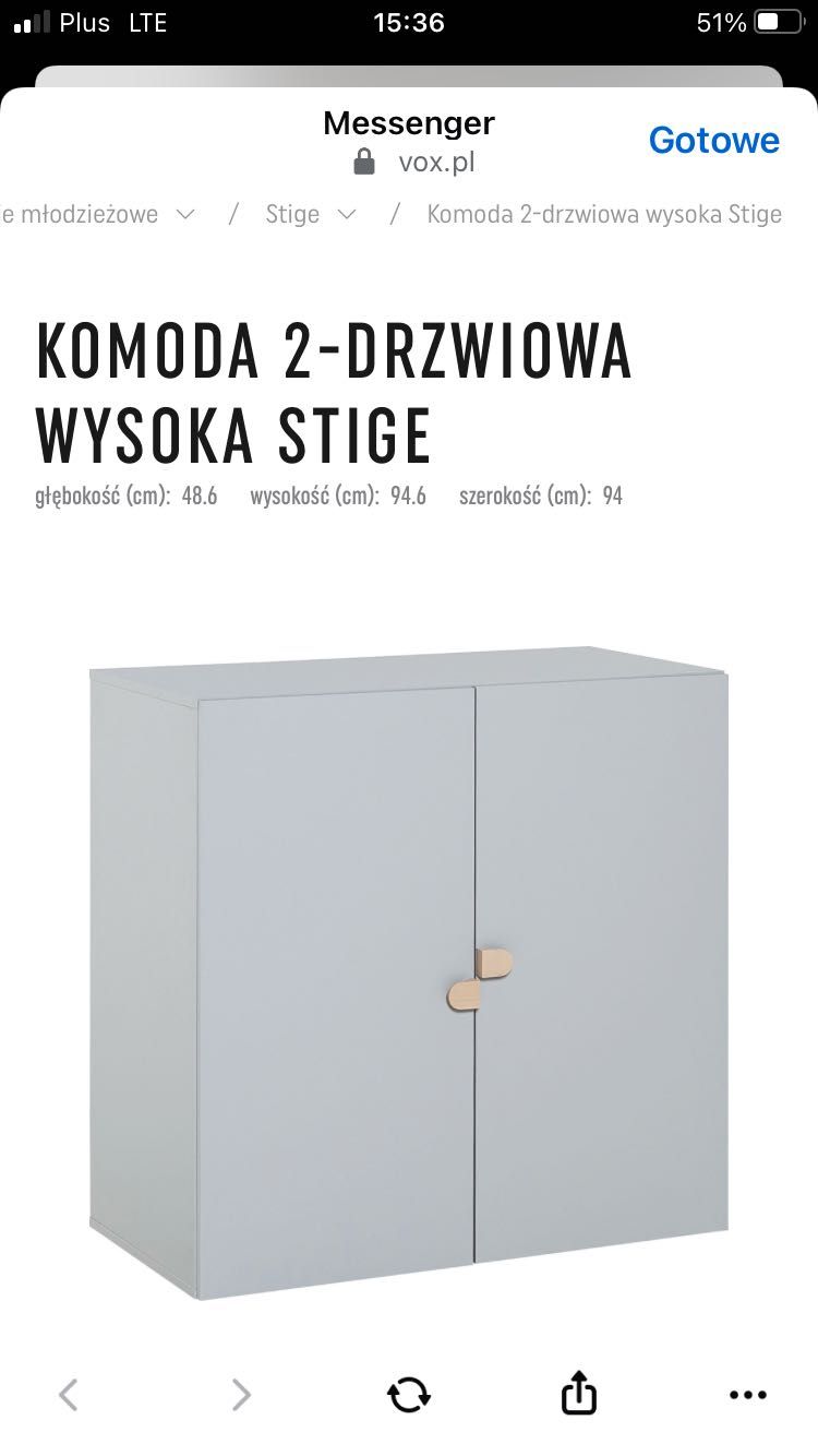J.Nowa Szafka komoda Vox pokój dziecięcy młodzieżowy
