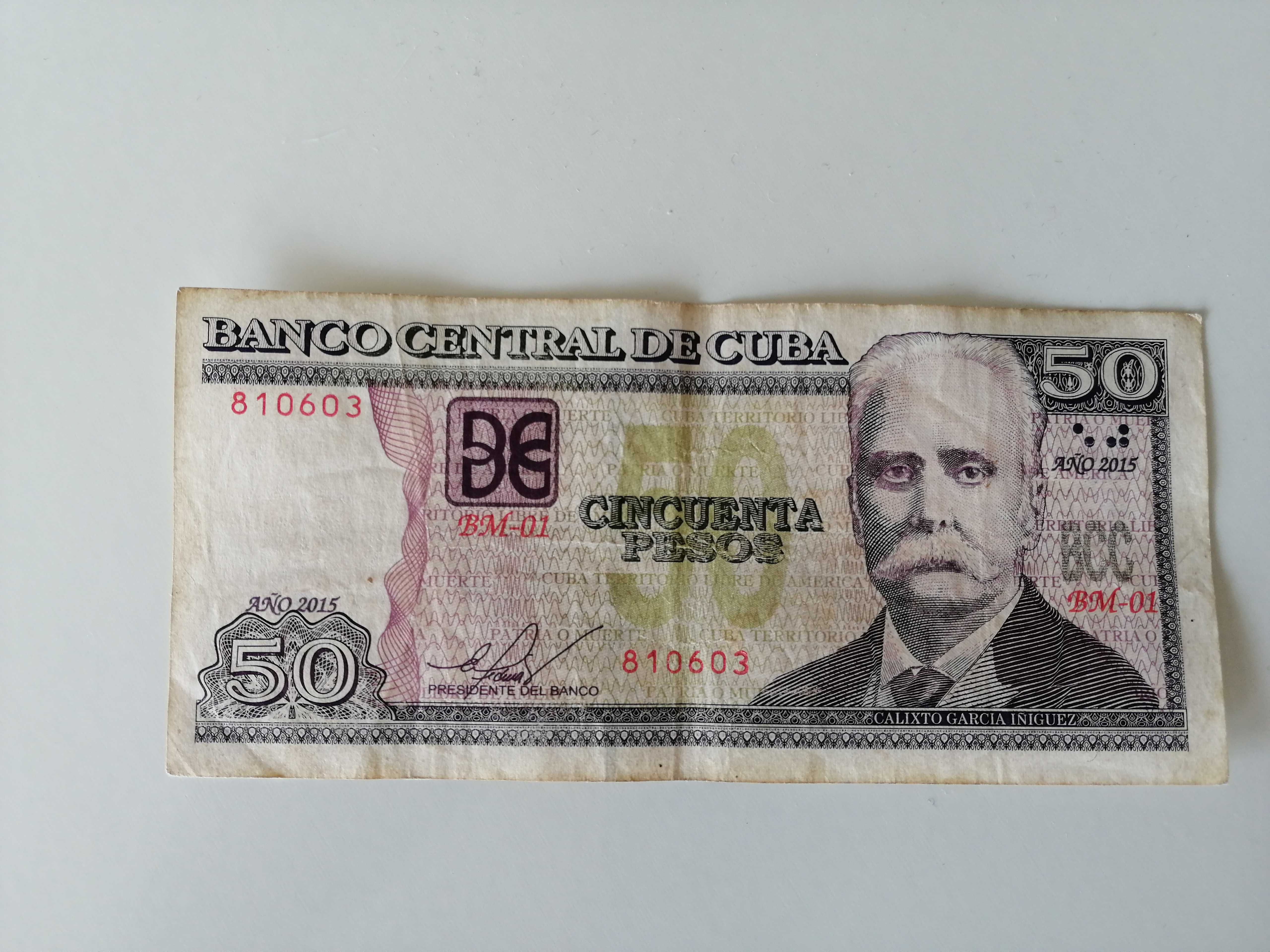 Zestaw 3 banknotów z Kuby