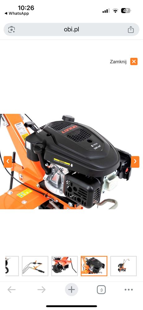 Handy Glebogryzarka spalinowa SG60 166cc OBI