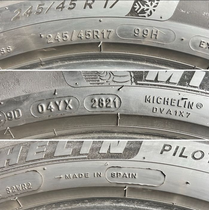 MICHELIN 245 45 r17 Pilot Alpin 5 MO SPAIN 2021 ЗИМА пара 2 штуки