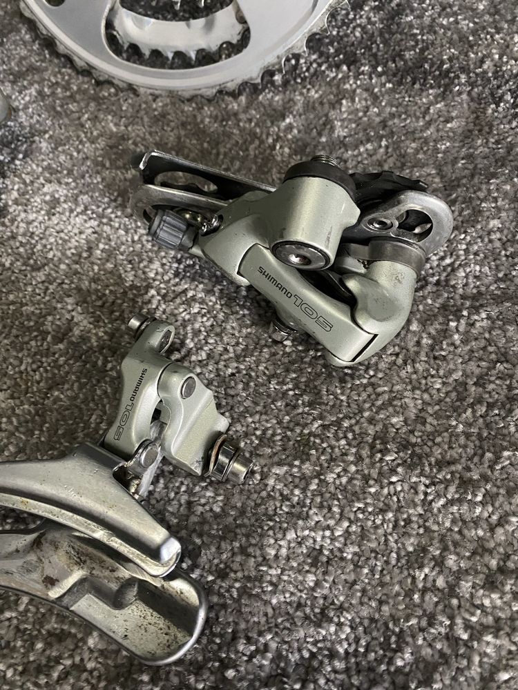 Grupa Shimano 105 M1055 korba przerzutki hamulce szosa gravel retro