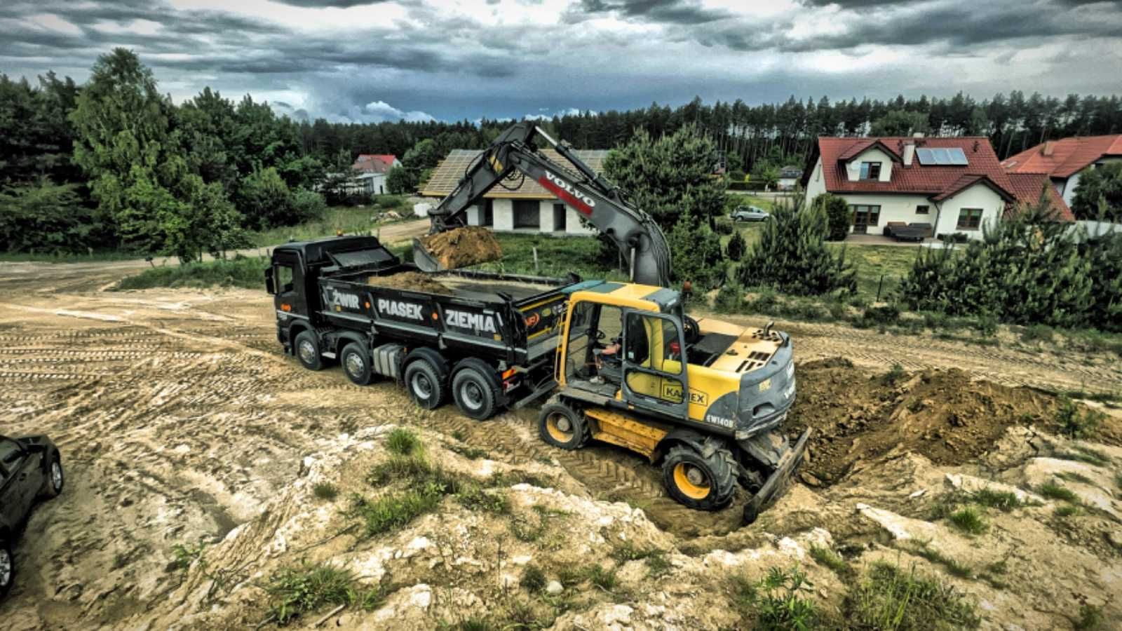 Wynajem wywrotki 4-ośki, transport, dostawa, materiały sypkie! 8x8