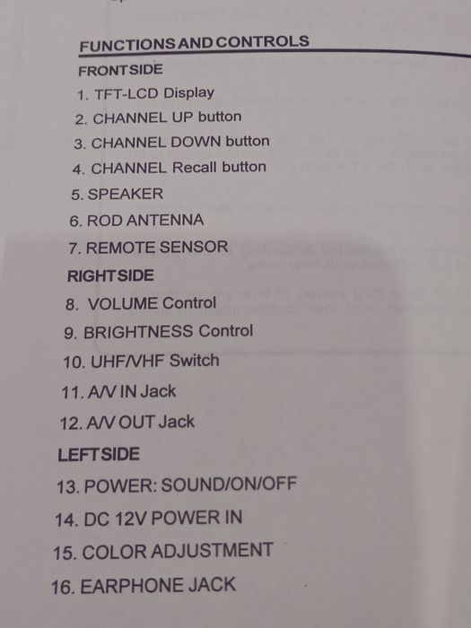 TV portátil Roadstar LCD 4004TFT cor - Ideal para colecionador